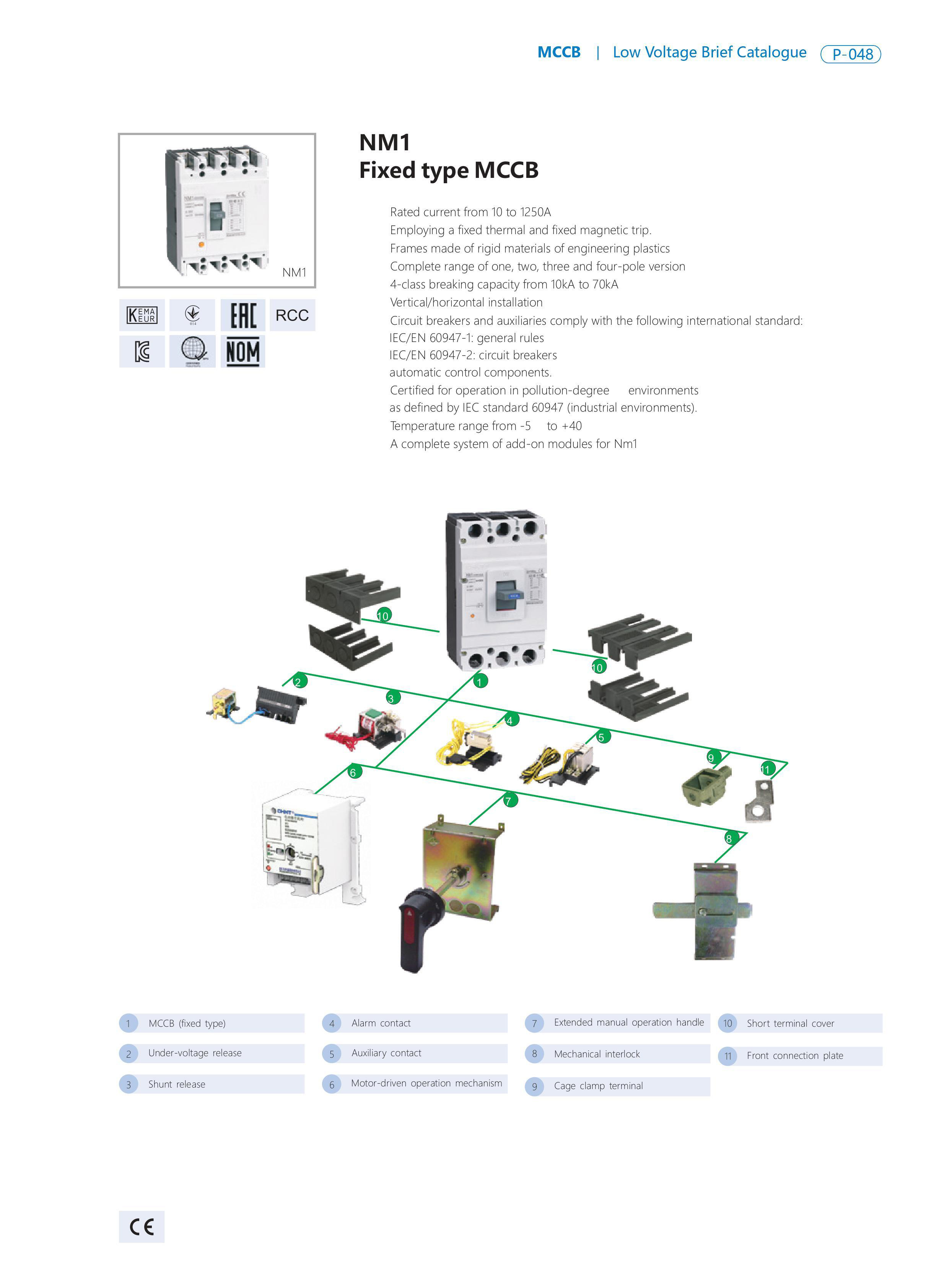 datasheet Aptomat CHINT NM1