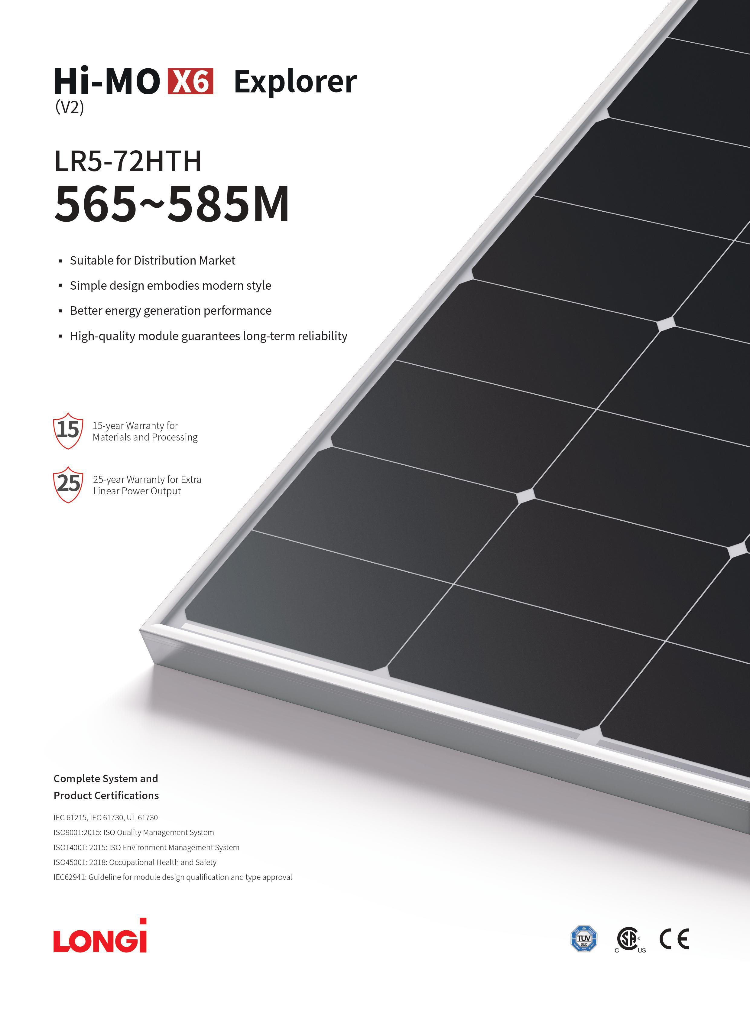Datasheet tấm pin năng lượng mặt trời LONGi Hi-Mo6 565~585W