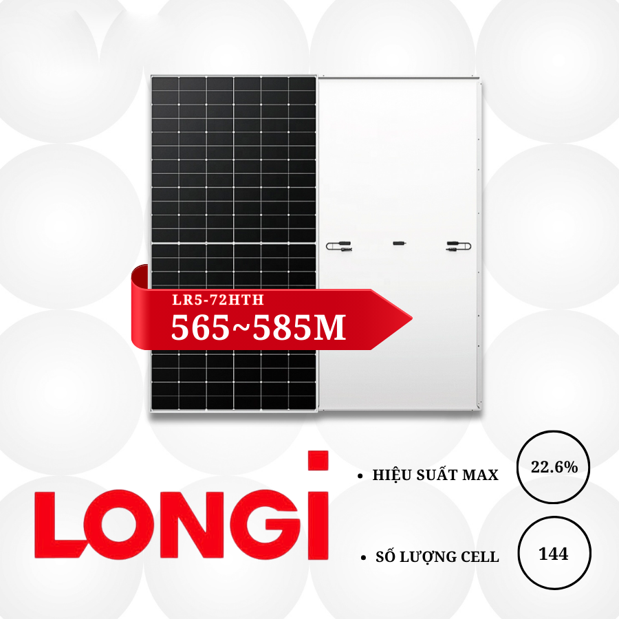 tính năng nổi bật của tấm pin LONGi 565~585M Hi-Mo6