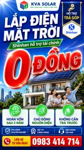 lắp điện mặt trời 0 đồng